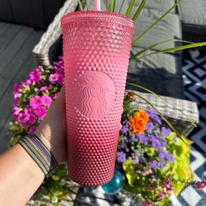 Starbucks Gradient Pink Textured Tumbler